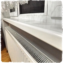 Parapet wewnętrzny pcv